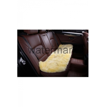 Купить Комплект накидок квадрат на сидения автомобиля из натурального меха Длинный ворс (Австралия) бежевый