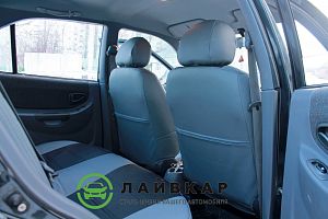 Авточехлы из экокожи для Хендай Акцент