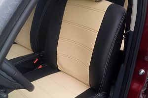Авточехлы из экокожи для Рено Сандеро