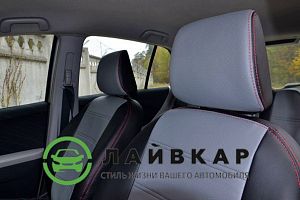 Авточехлы из экокожи для Тойота Ярис