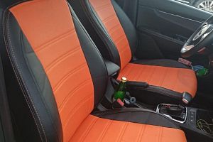 Авточехлы из экокожи для Киа Рио