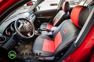 Авточехлы из экокожи для Мазда 3