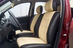 Авточехлы из экокожи для Рено Сандеро
