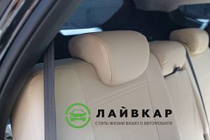 Авточехлы из экокожи для Хендай Санта Фе