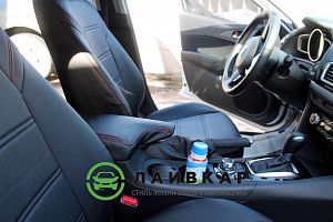 Авточехлы из экокожи для Мазда 3