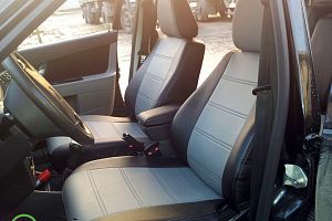 Авточехлы из экокожи для Лада Приора